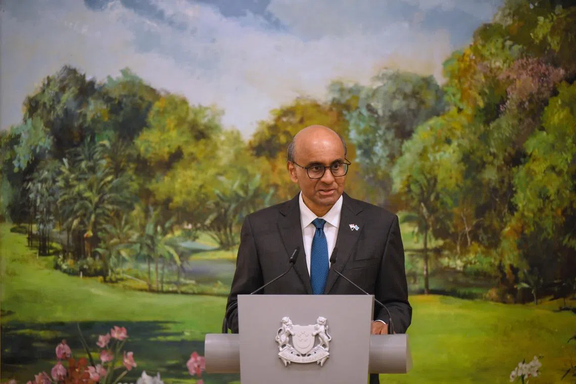 President Tharman Shanmugaratnam will make official visits to Italy and Estonia from June 24 to 26, after meeting Pope Francis on 22 June