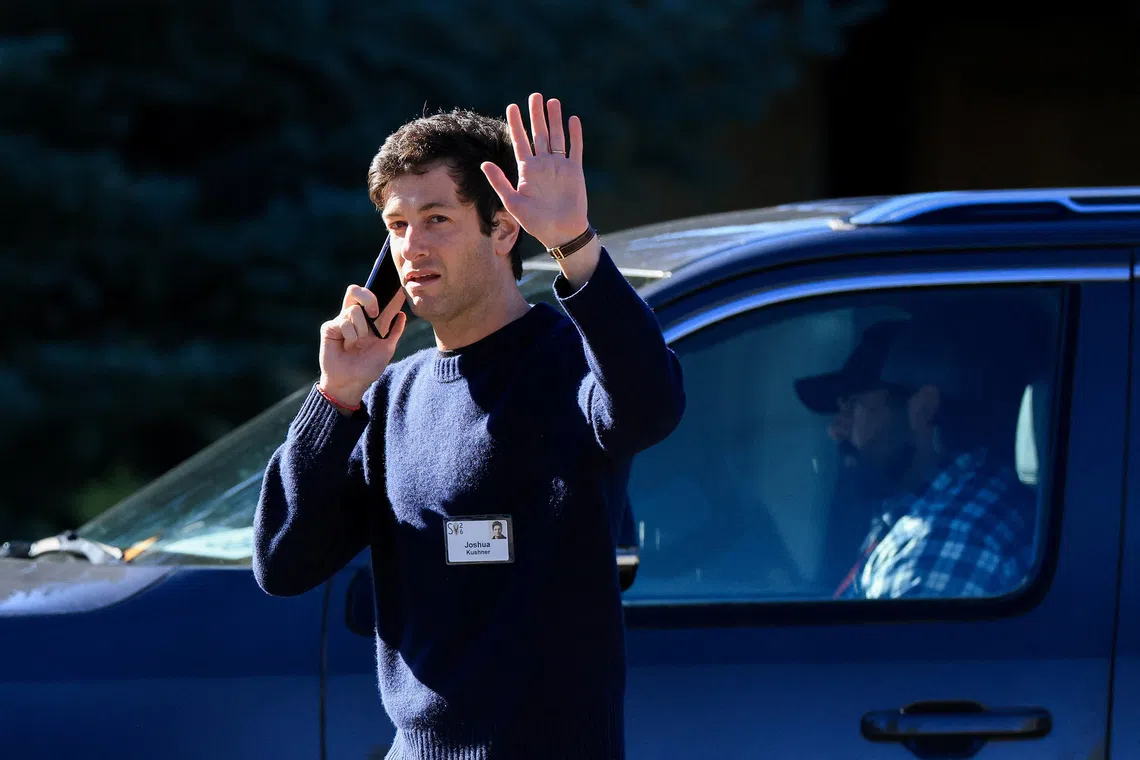 Josh Kushner attends the annual Allen and Co. Sun Valley Media and Technology Conference at the Sun Valley Resort in Sun Valley, Idaho, U.S., July 10, 2026.  REUTERS/Brendan McDermid