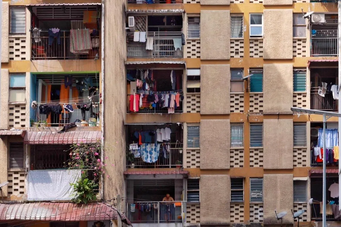 Facade of housing in Bukit Bintang. According to Napic, a total of 14,201 completed residential units worth $869 million remained unsold as of the first quarter of 2026.