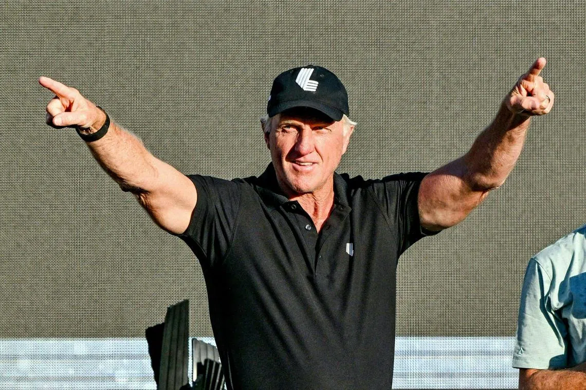 LIV Golf commissioner Greg Norman at the tournament in Adelaide in April 2023.