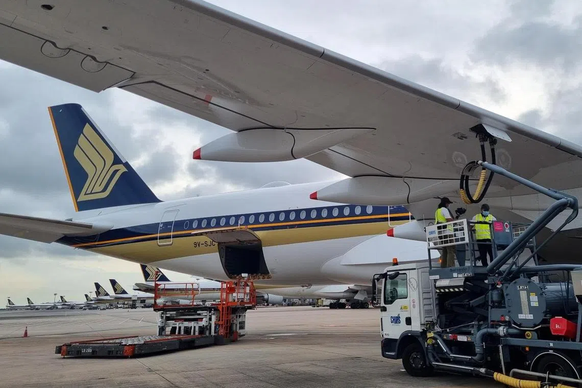 Singapore Airlines is one of Temasek's 17 portfolio companies that contribute to the majority - 91 per cent - of its total portfolio emissions.