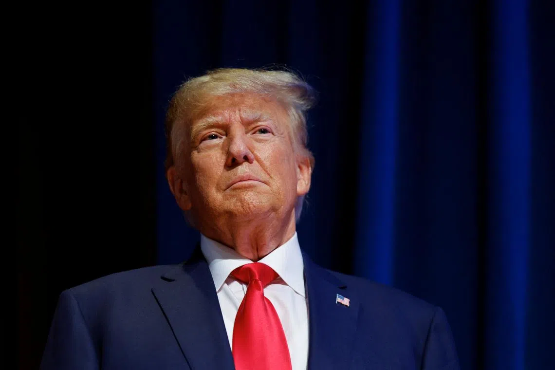 Trump said that he would continue his presidential campaign, even if he were convicted in the case.