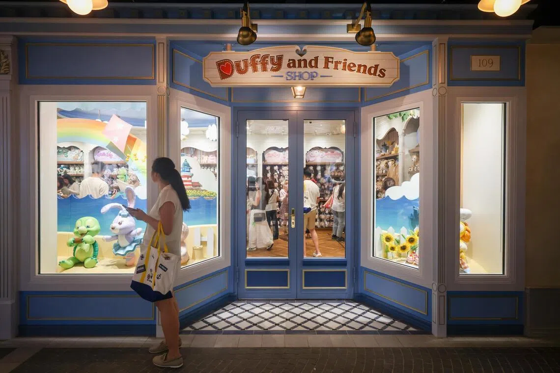 The Duffy and Friends Shop on board the Disney Adventure.