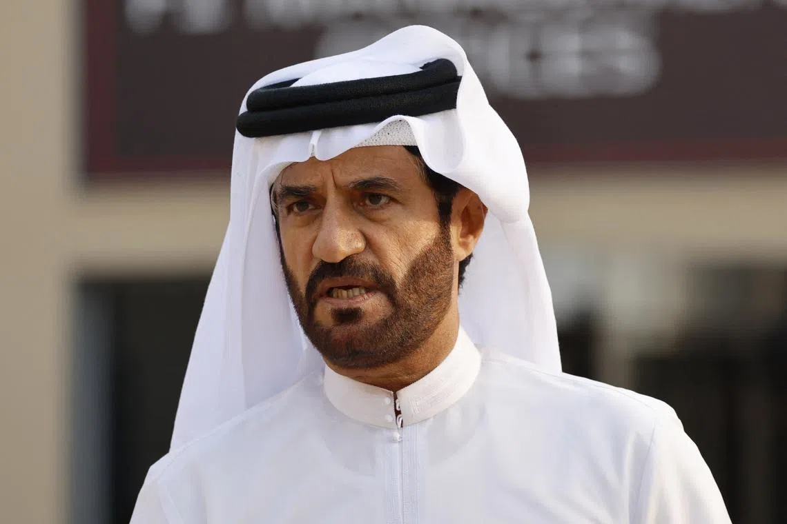 Formula One F1 - Abu Dhabi Grand Prix - Yas Marina Circuit, Abu Dhabi, United Arab Emirates - November 24, 2023 FIA president Mohammed Ben Sulayem REUTERS/Hamad I Mohammed/File Photo