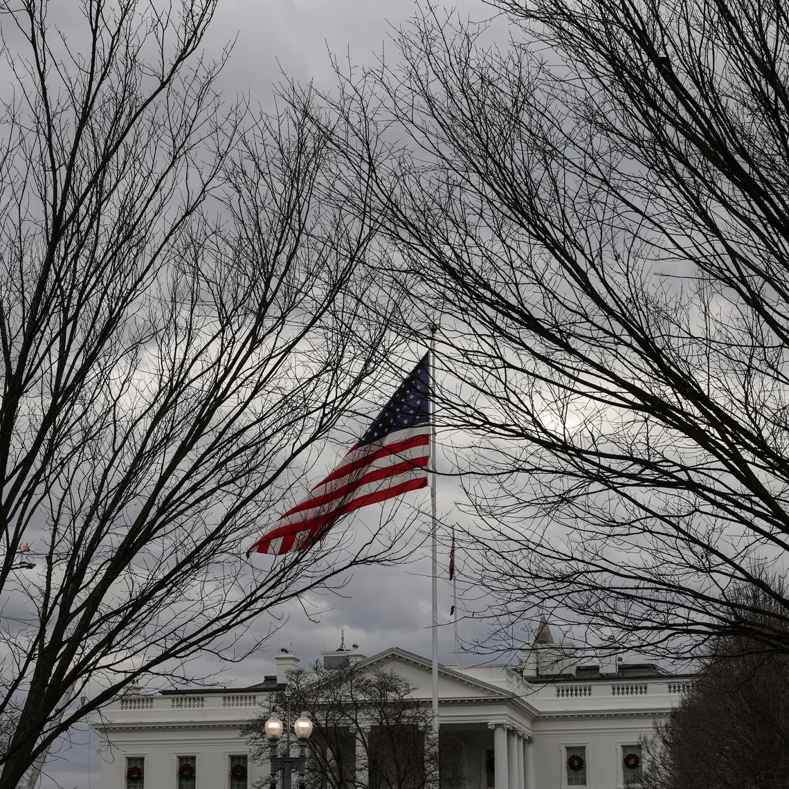 A general view shows the White House on a cloudy day, in Washington, D.C., U.S., December 23, 2025. REUTERS/Tyrone Siu