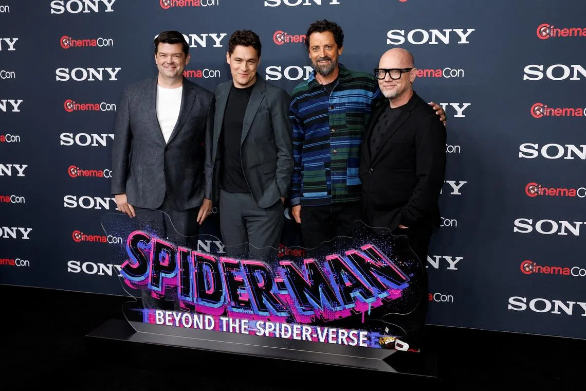 Writer-producers Phil Lord and Chris Miller, as well as directors Justin K. Thompson and Bob Persichetti were at CinemaCon to promote the latest Spider-Man film.