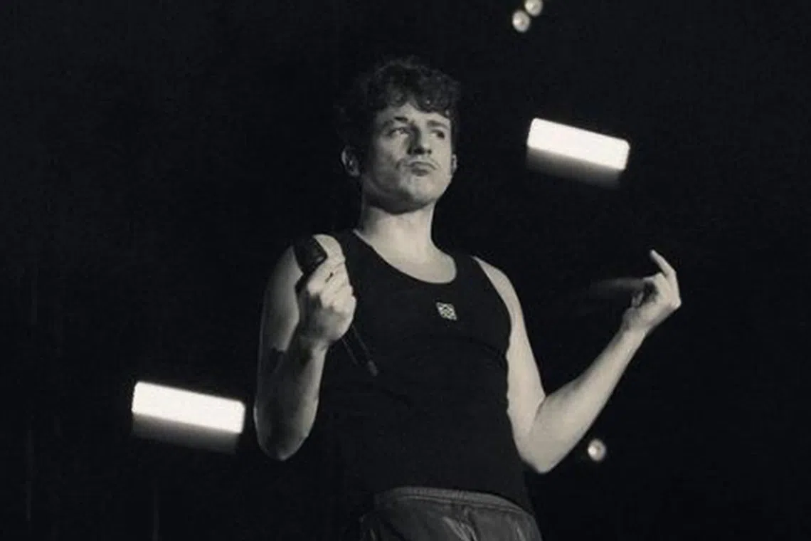 Charlie Puth on tour in Hong Kong in September.