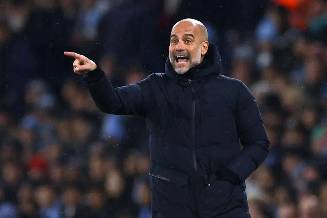 Soccer Football - Premier League - Manchester City v Tottenham Hotspur - Etihad Stadium, Manchester, Britain - December 3, 2023 Manchester City manager Pep Guardiola REUTERS/Carl Recine/ File photo