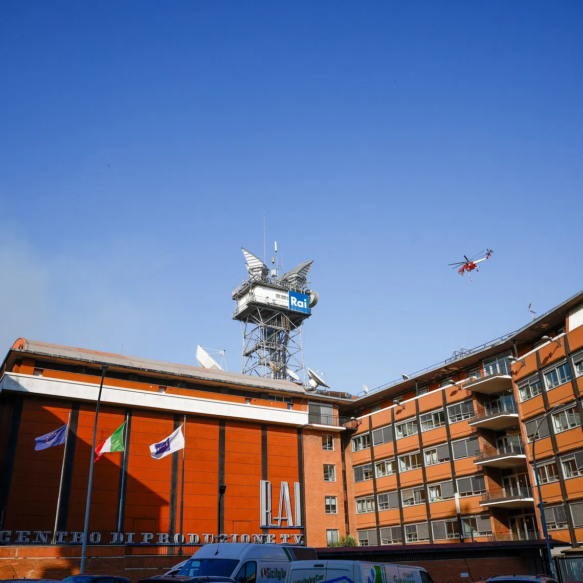 A view of the headquarters of Italian state broadcaster RAI in Rome, Italy, July 31, 2024 REUTERS/Guglielmo Mangiapane