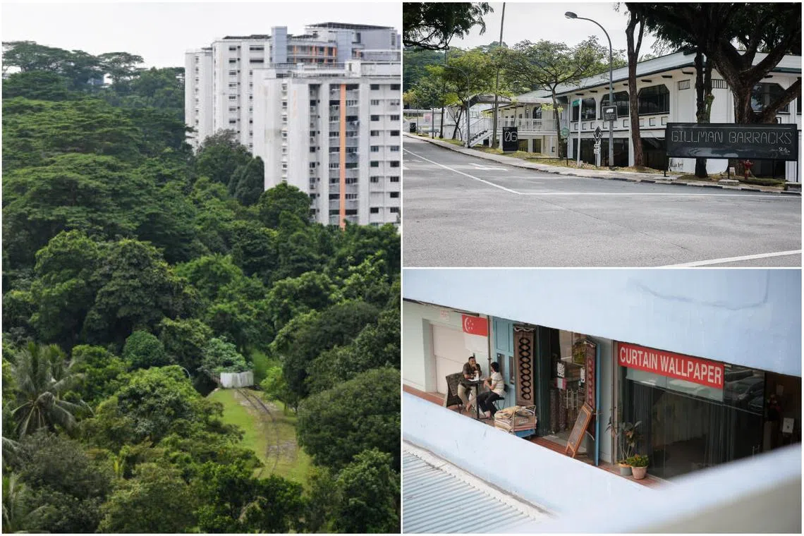 Public reaction to changes for (clockwise from left) Maju Forest, Gillman Barracks and Tan Boon Liat Building reveals a broader shift in how Singaporeans think about land and its value.