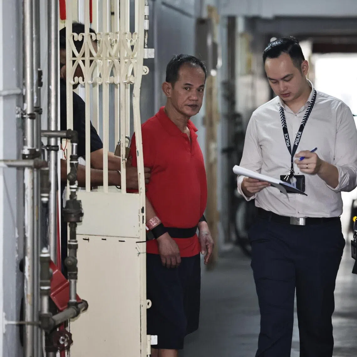 Poh Choon Kiat, 59, was taken to a unit on the 19th floor and a corridor of the 17th floor of Block 51 Chin Swee Road.