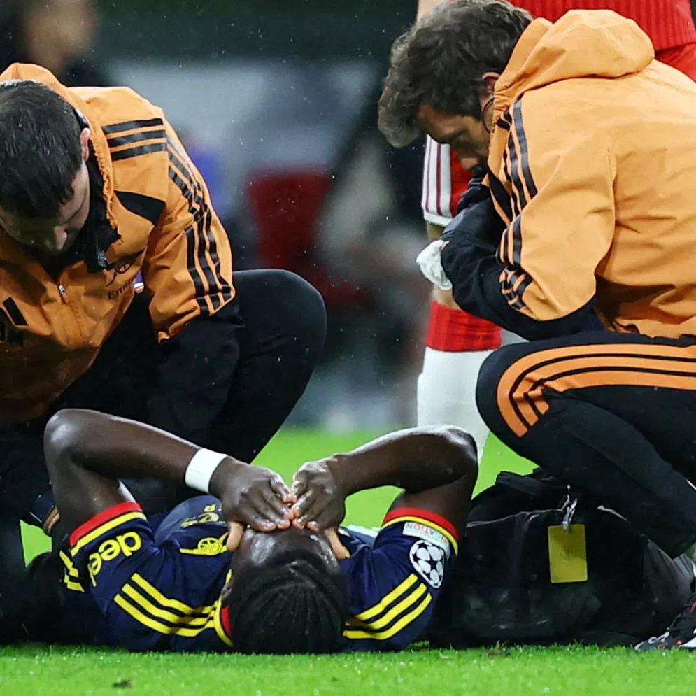 Saka, 25, suffered the issue 10 minutes into Arsenal’s 2-2 Champions League draw at Bayern Munich on Oct 21 and was forced off the pitch.