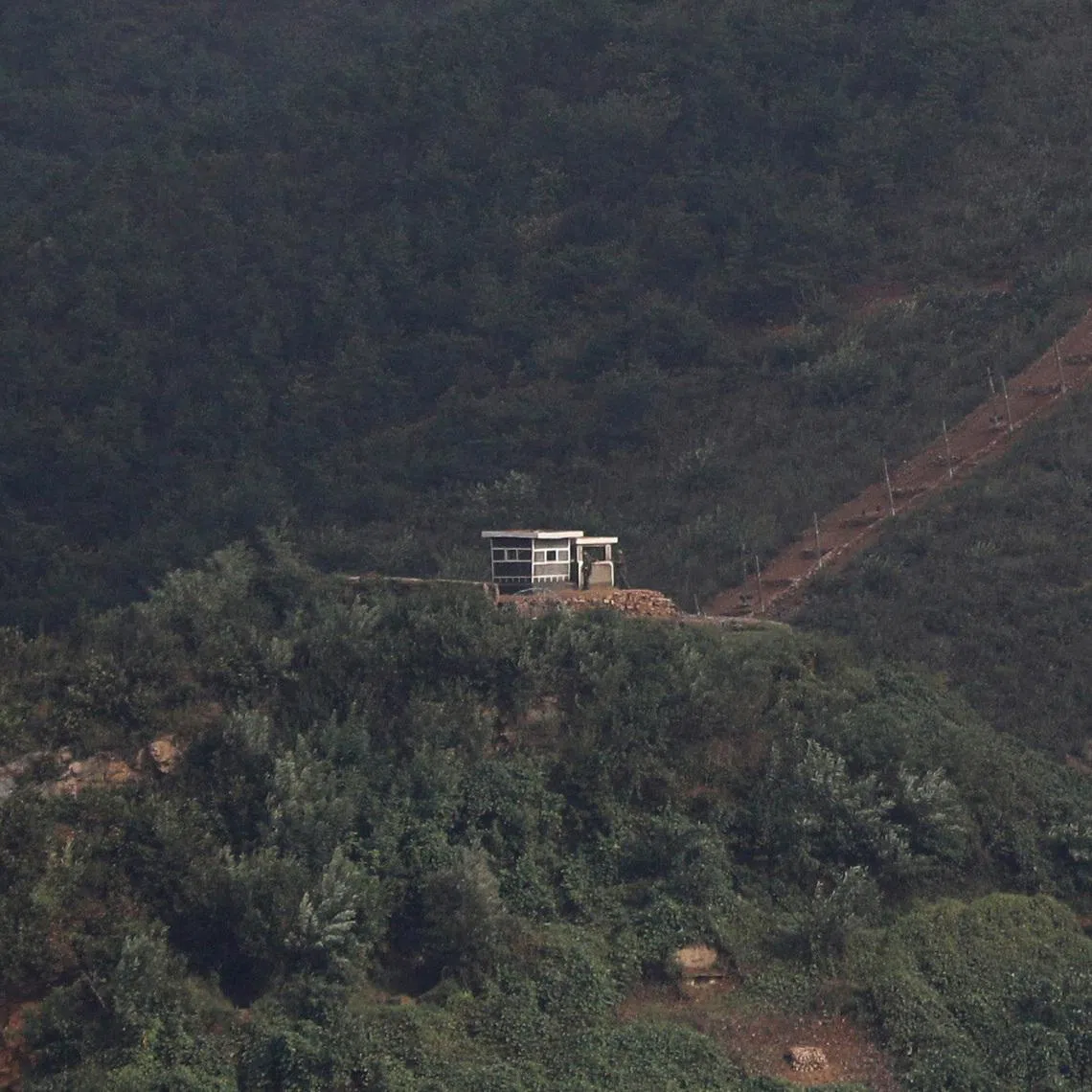 Defections across the land border that divides the peninsula are relatively rare, as the area is densely forested.
