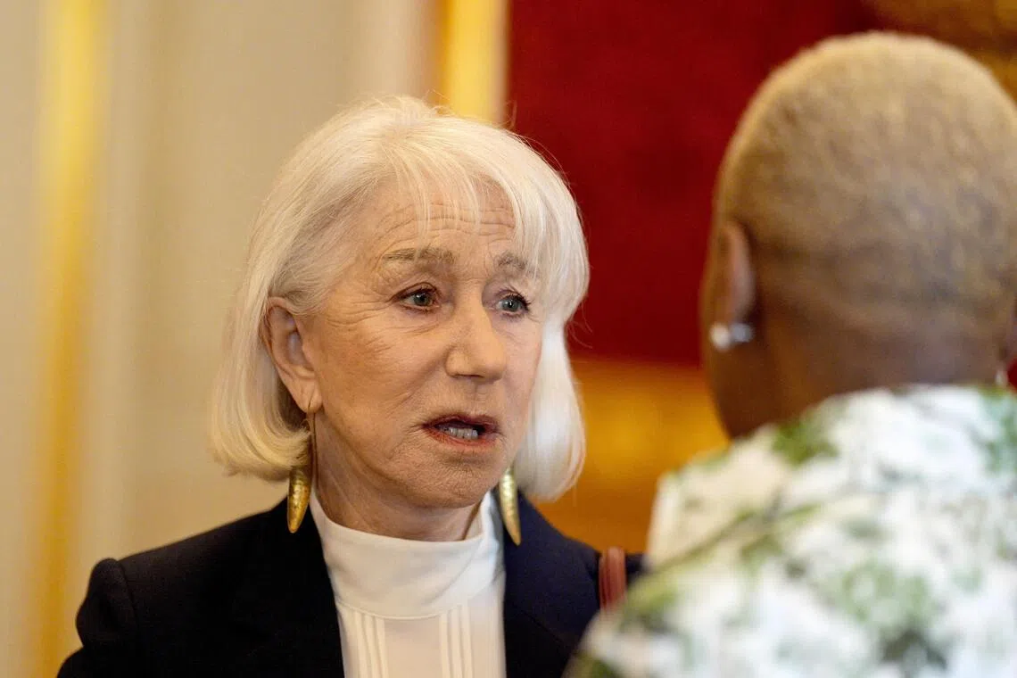 A video clip circulating online shows a person approaching the actor Helen Mirren and her husband, and then calling her an “evil Zionist” followed by an expletive.
