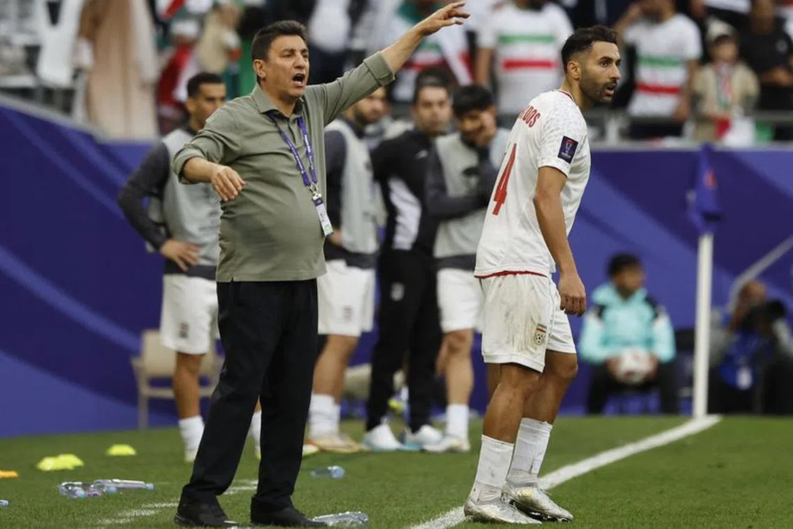 Soccer Football - AFC Asian Cup - Quarter-Final - Iran v Japan - Education City Stadium, Al Rayyan, Qatar - February 3, 2024  Iran coach Amir Ghalenoei REUTERS/Thaier Al-Sudani