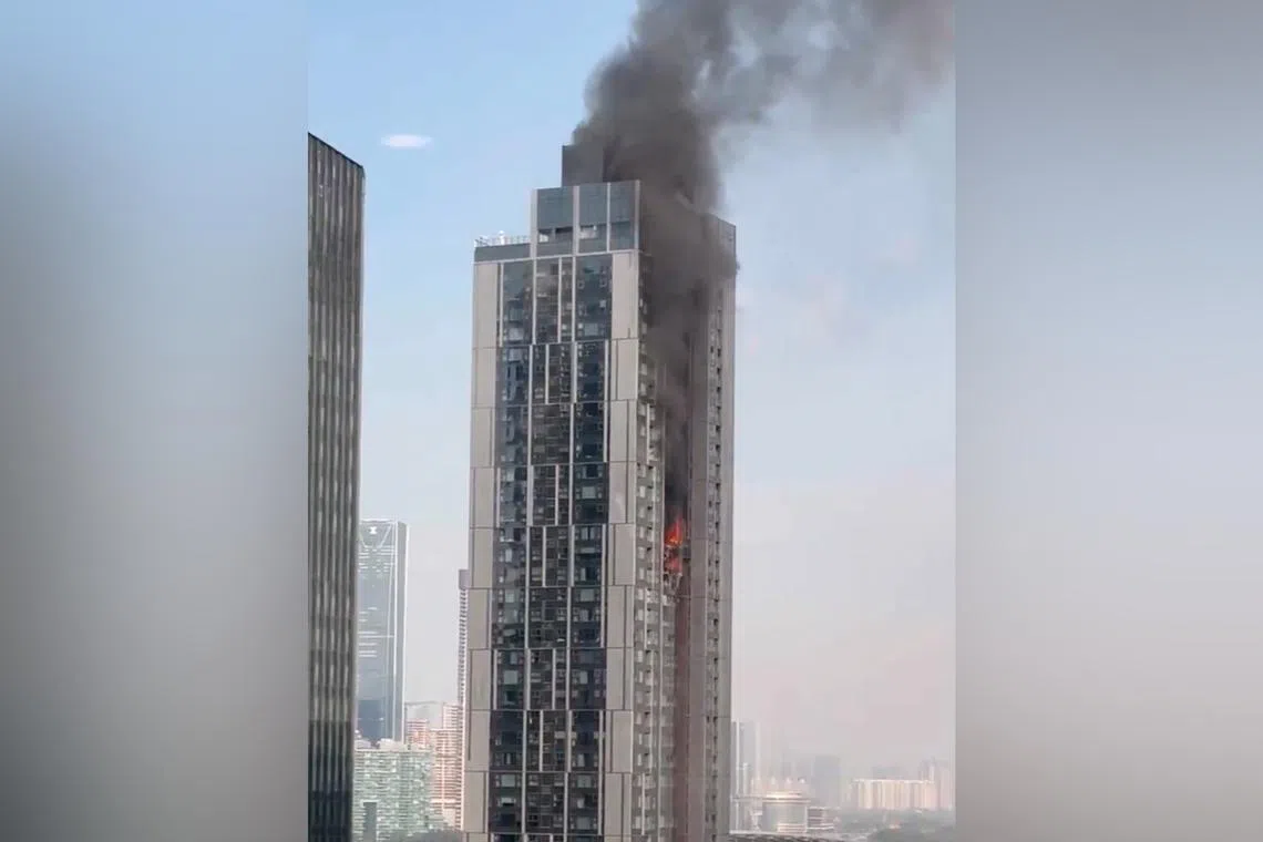 The blast occurred in a high-end condo in an area where headquarters of major companies, including Tencent, are located.