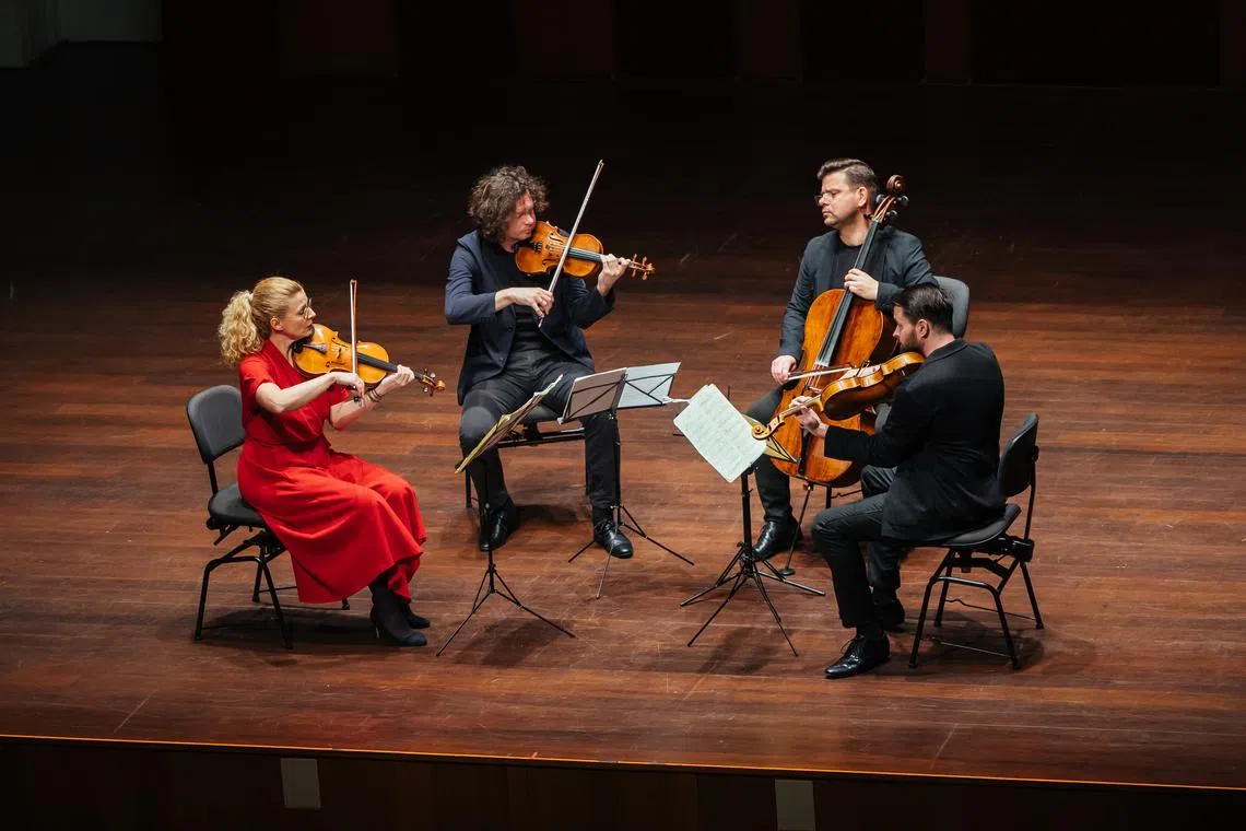  The Pavel Haas Quartet played with intensity and emotional depth. 