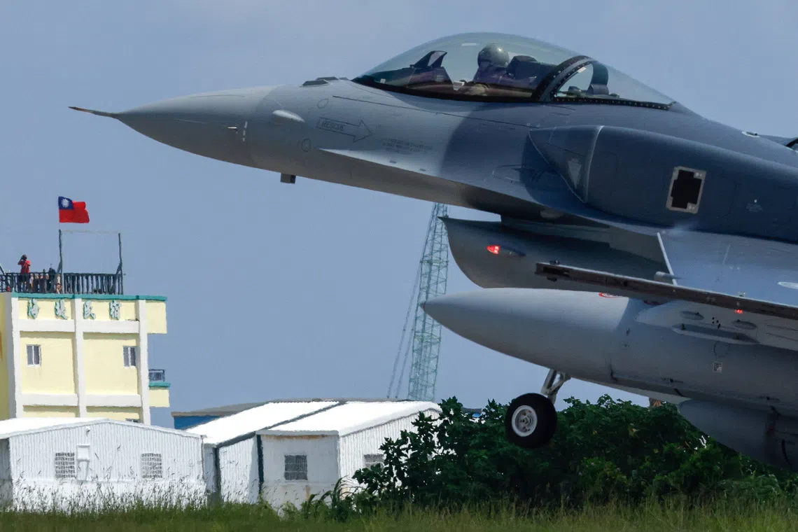 Taiwan's first two F-16V fighter jets arrive to bolster defences against China