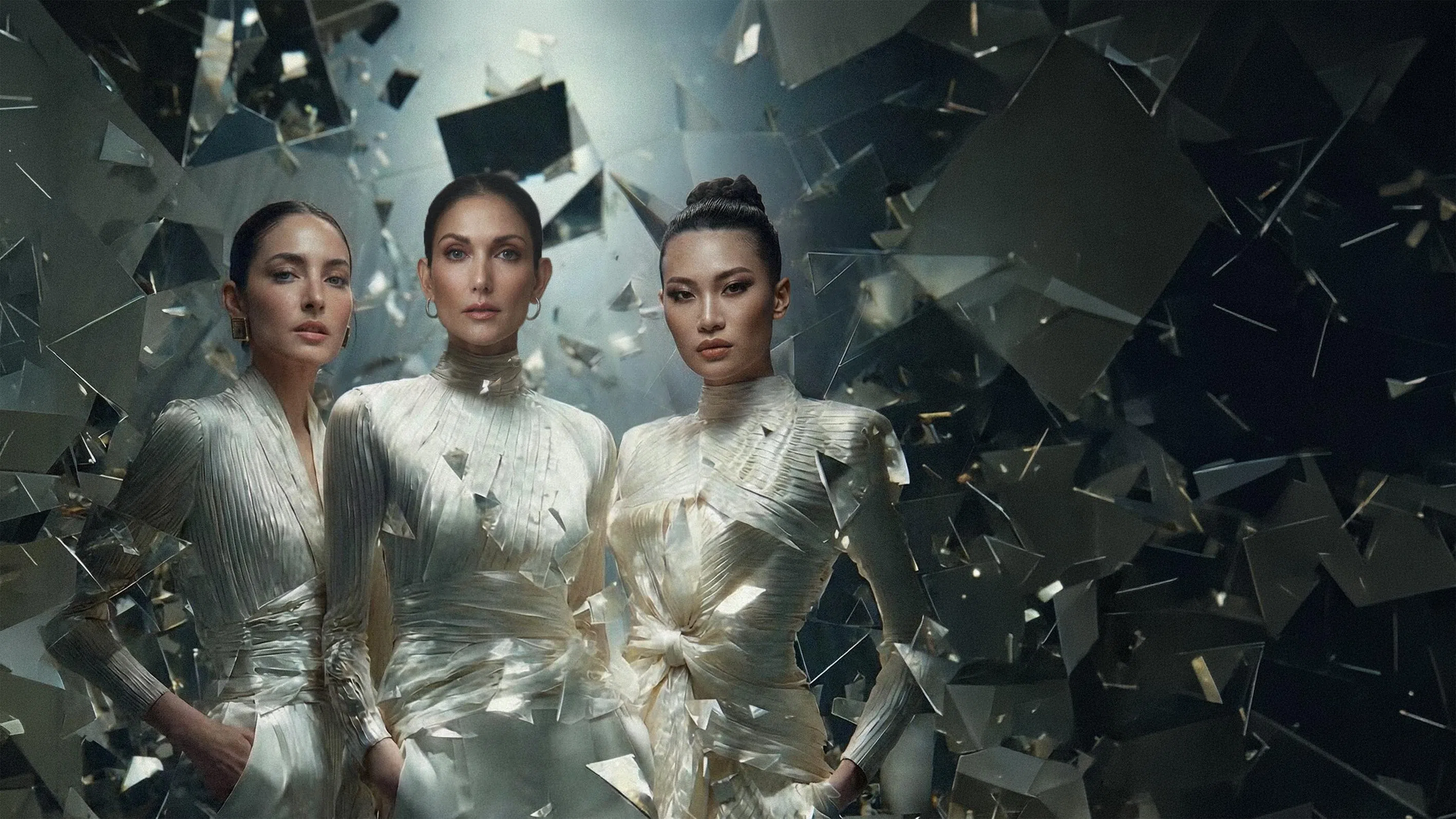 The judging panel of the reality modelling competition SupermodelMe: Make It Or Break It comprises (from left) Ase Wang, Cindy Bishop and Patricia Gouw.