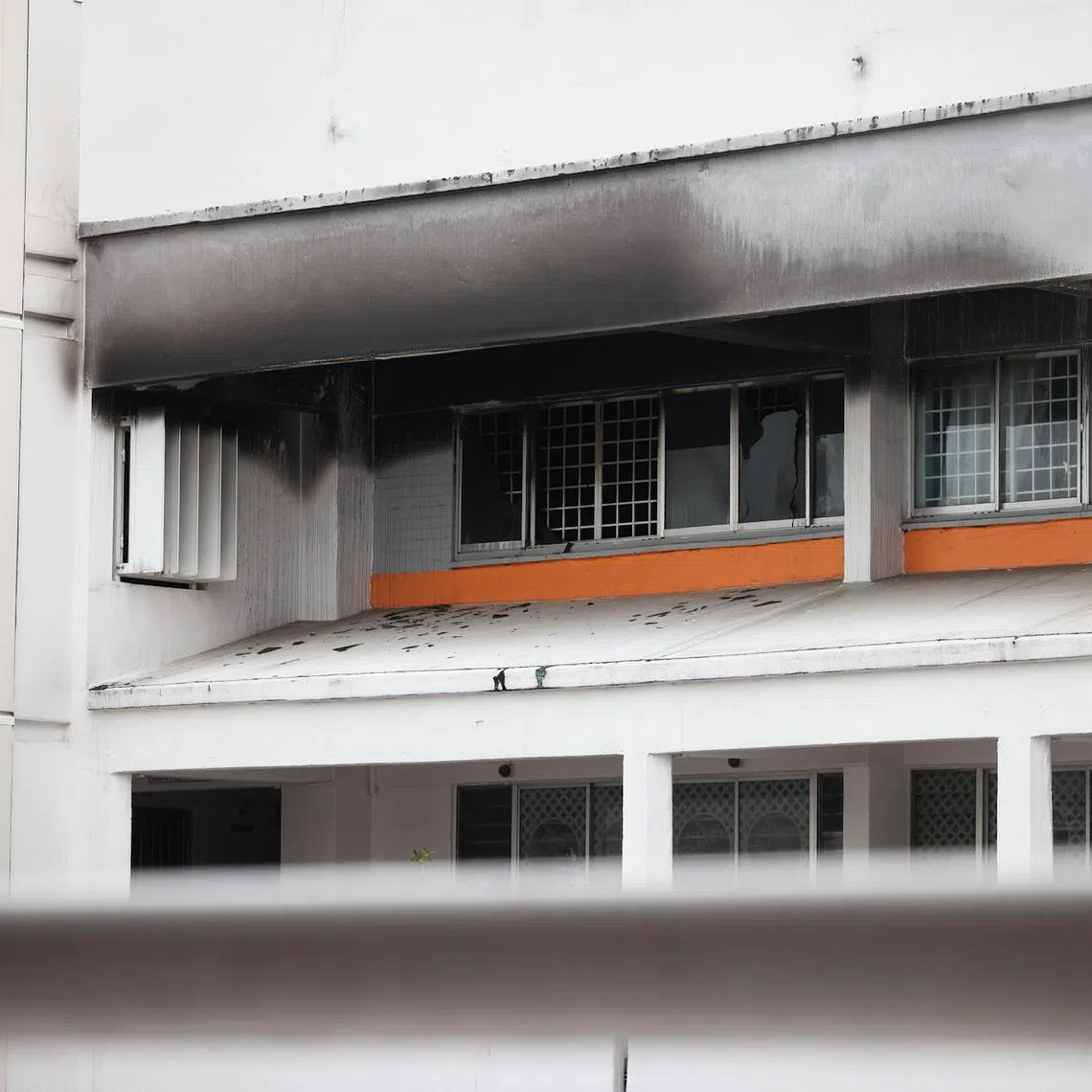 During the fire-fighting operation, three people were rescued from two bedrooms.