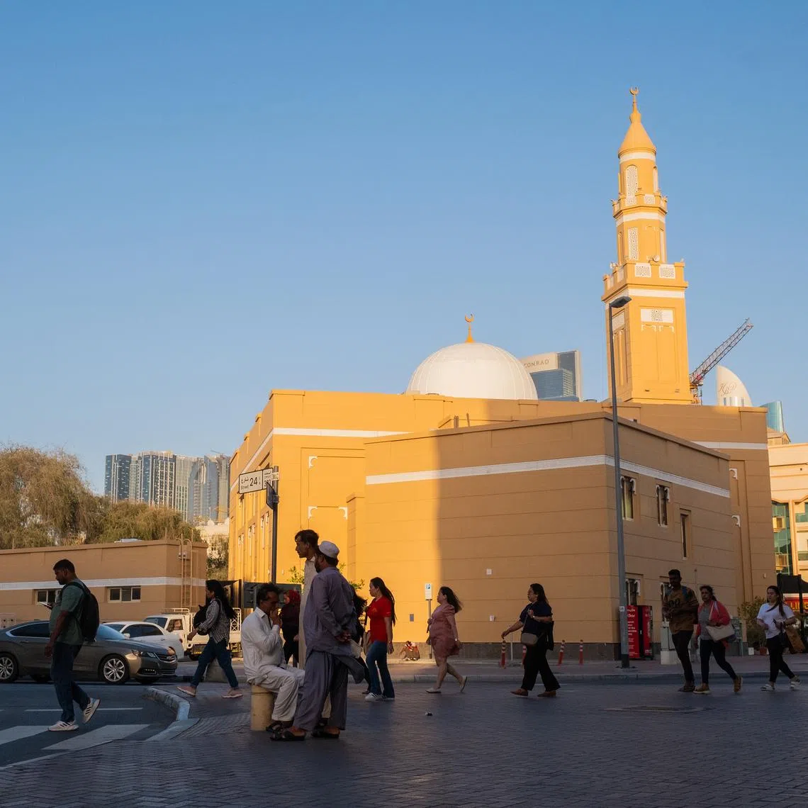 A street in the Satwa neighborhood of Dubai on April 7. Migrant workers in the Arab states would bear the brunt of the Middle East war's impact on the labour market, said a UN agency report.