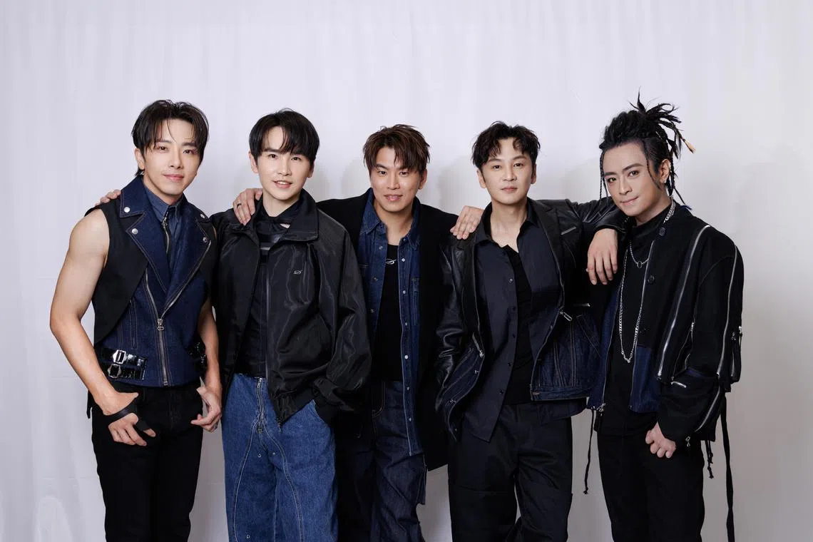 Taiwanese boyband Energy comprises (from left) Kunda, Milk, Edy, Shuwei and Toro.