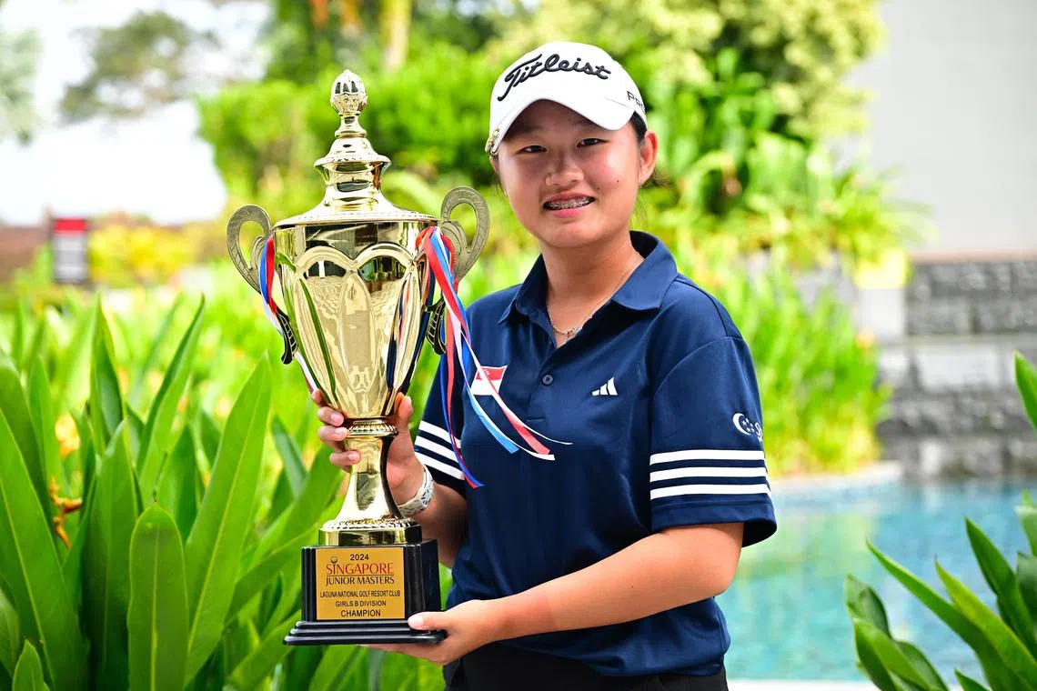 Singapore's Sydnie Ng recorded even-par 216 total to claim the B Division title at the Singapore Junior Masters.