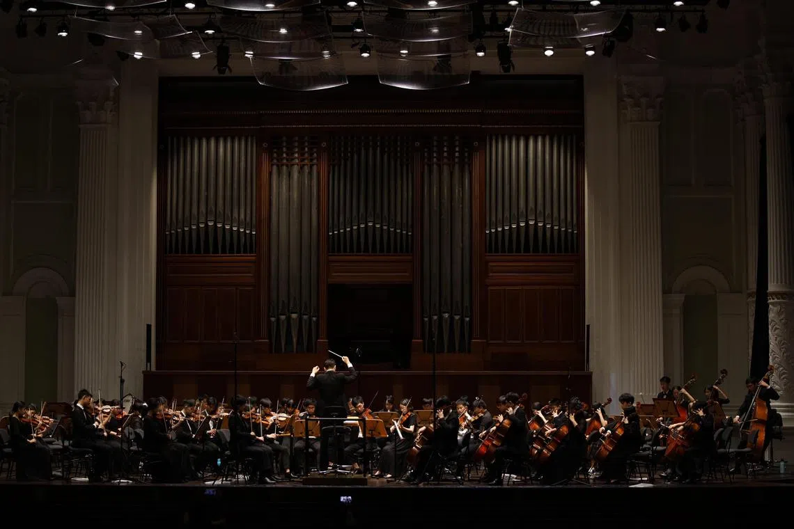 Singapore Youth Philharmonic Orchestra played a concert at the Victoria Concert Hall on Aug 21.