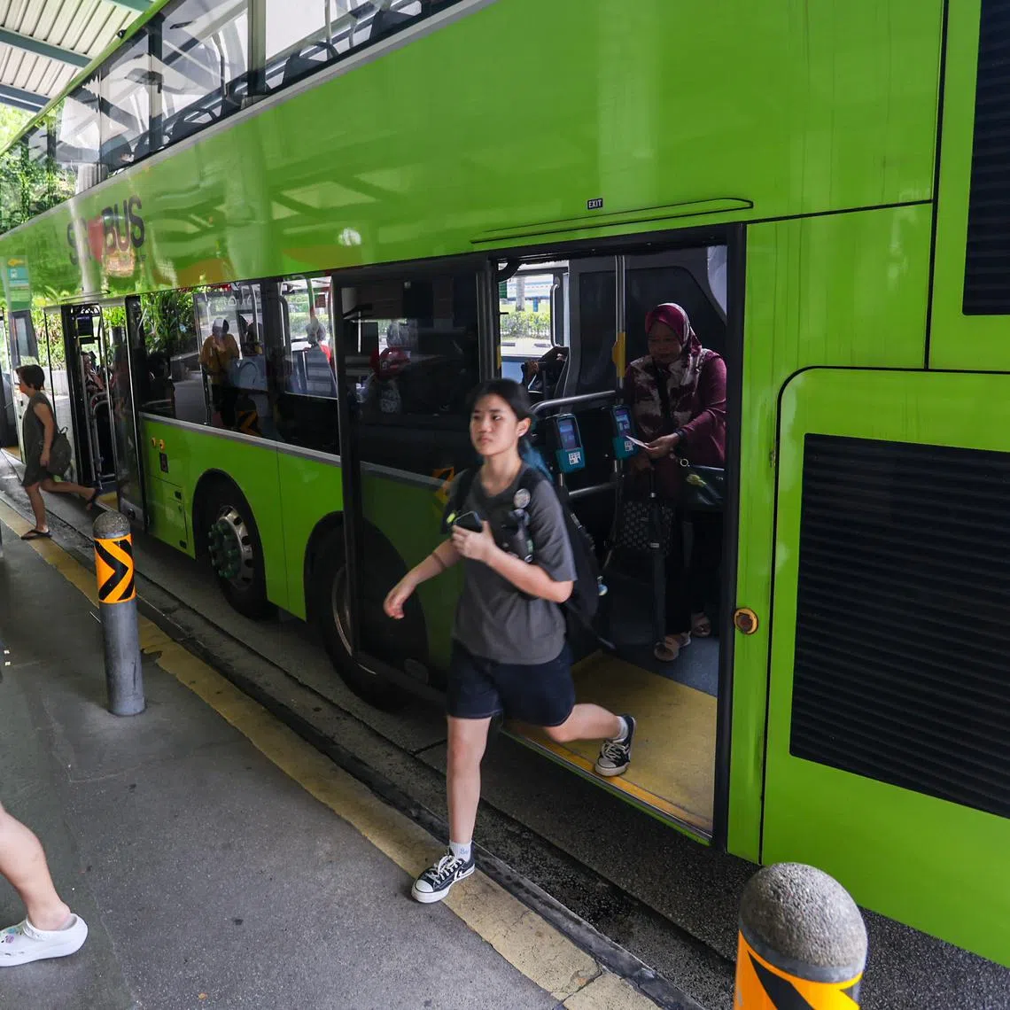 LTA explained that at some bus stops the third door would open directly onto the road instead of a “proper platform”.