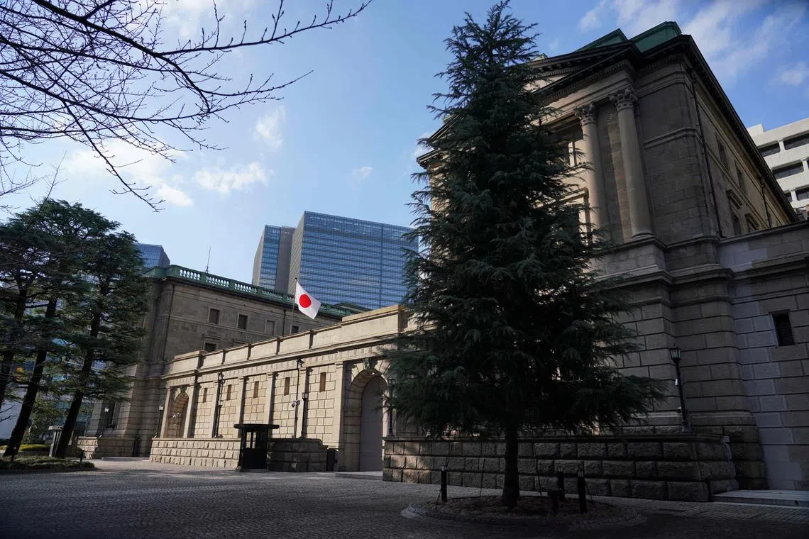 The Bank of Japan set a new policy rate range of between 0 per cent and 0.1 per cent, up from minus 0.1 per cent.