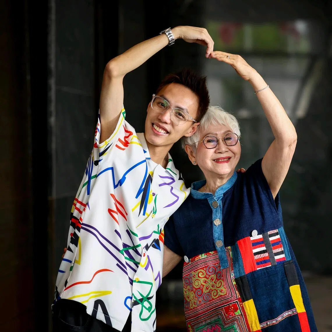 (From left) Director Jason Lee and Thai actress Usha Seamkhum outside Estuary restaurant on Jan 27, 2026. Ms Seamkhum is in Singapore to promote A Good Fortune, Lee's debut feature film. 