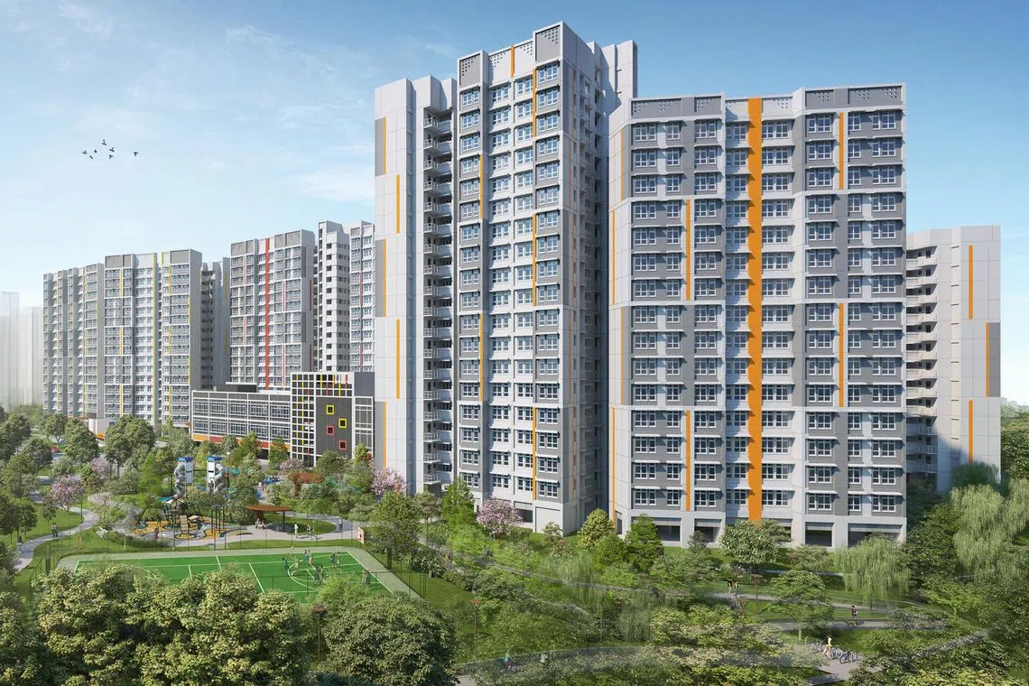 ilhdb18 - Matilda Riverside will have 962 units of two-room flexi, three-, four- and five-room flats, and a waiting time of three years and one month.

Credit: HDB