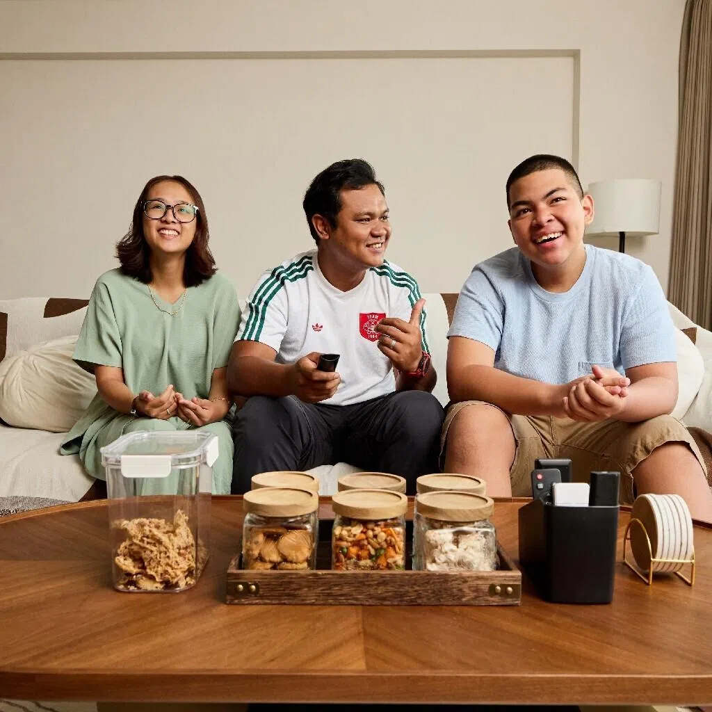Tengah residents enjoying Centralised Cooling System.