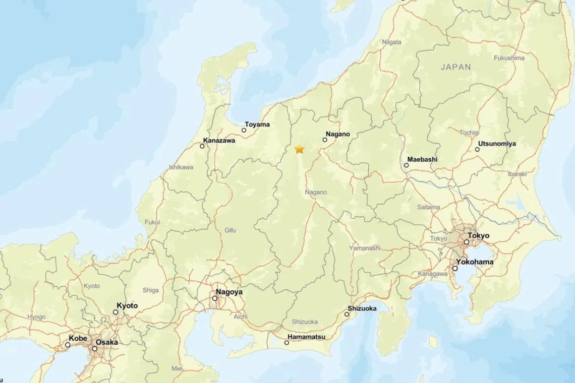 5-magnitude earthquakes strike off mountainous Nagano in Japan: NHK