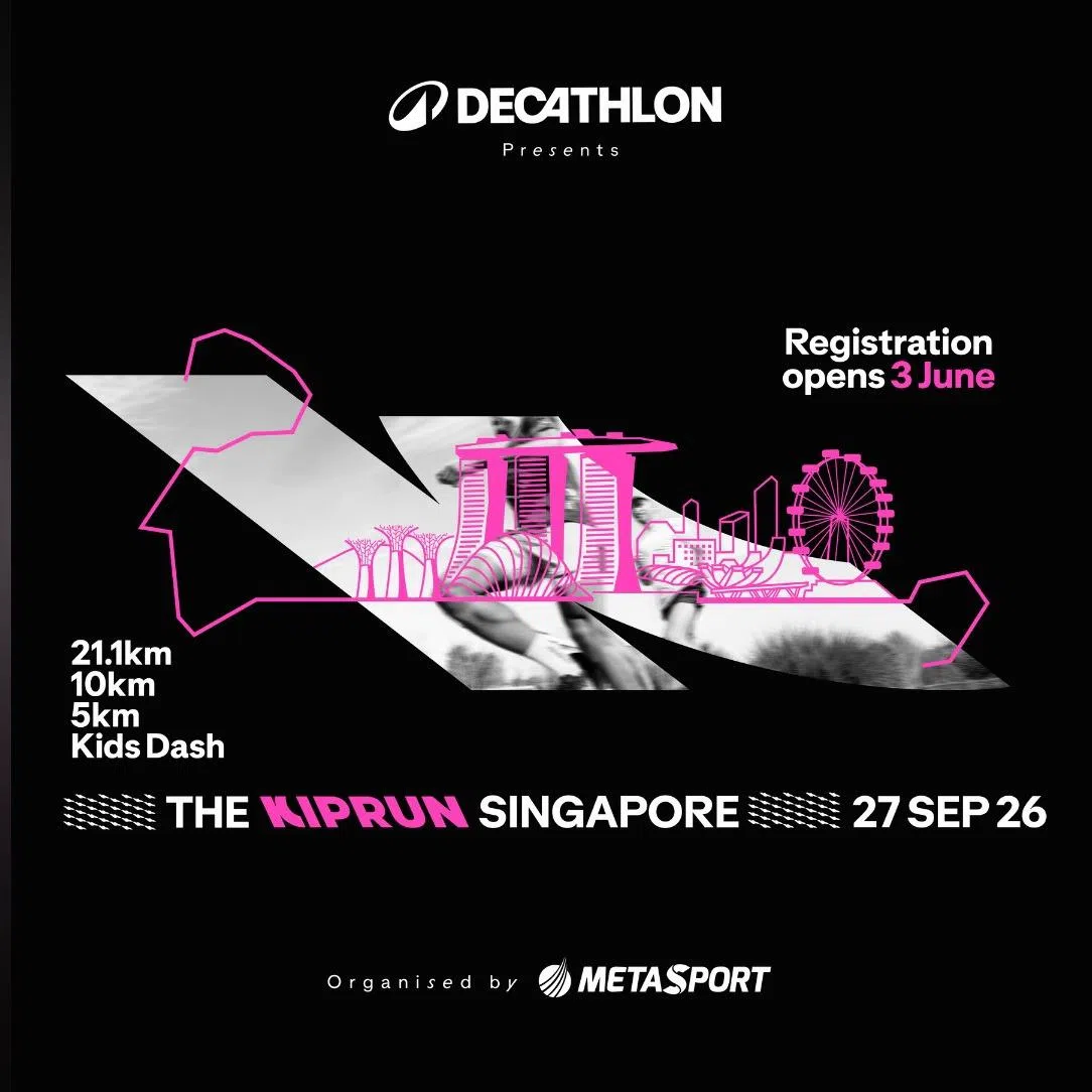 Registration for the Kiprun Singapore event opens on June 3.