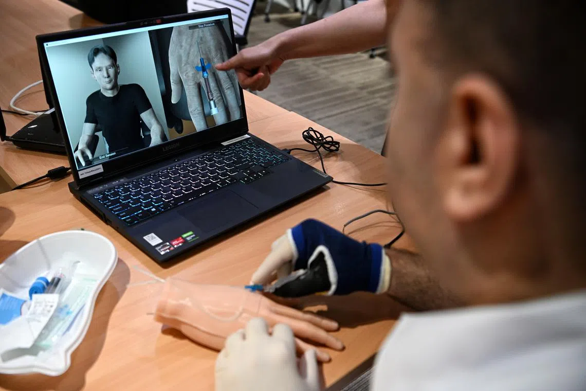 The IV Nimble programme takes training to administer IV drips closer to reality and helps trainees learn flexibly with the help of bots.