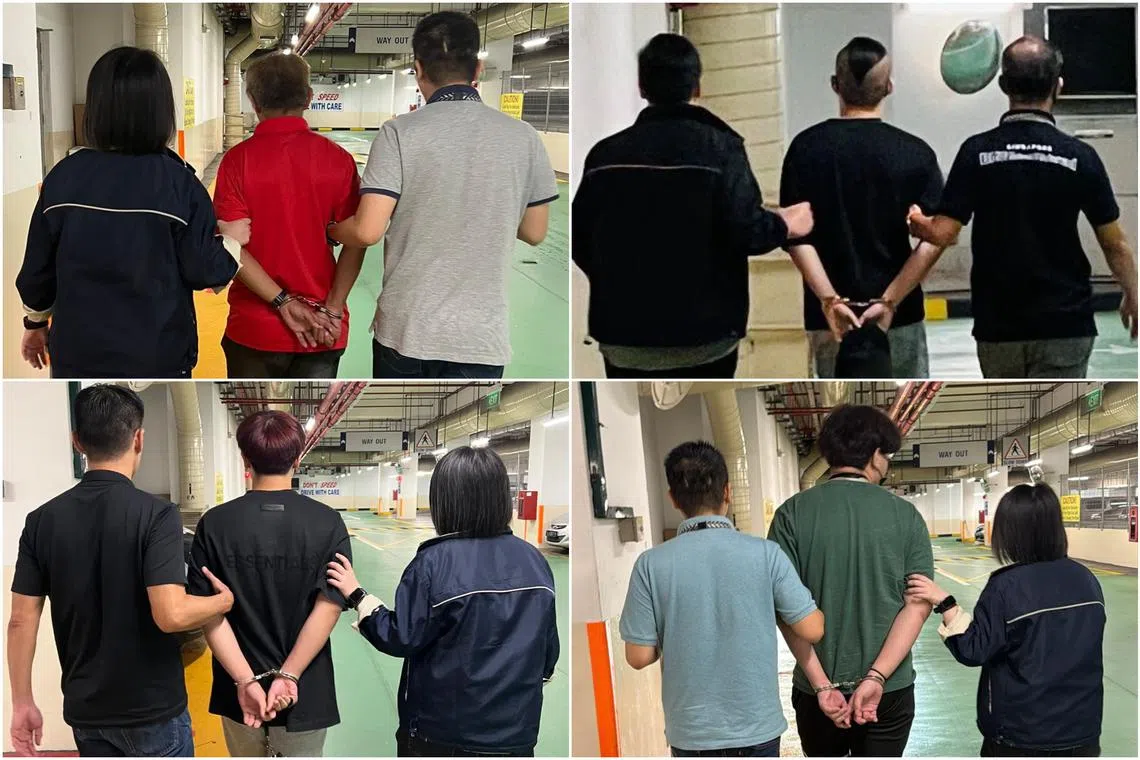 Two men, aged 23 and 52, and two male teenagers, aged 16 and 17, were arrested in an islandwide operation between Jan 22 and 24.