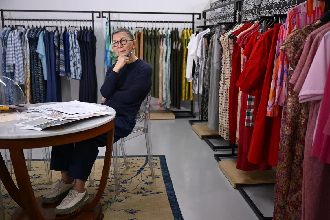 csseven07/ST20250805_202562800178/Ng Sor Luan/Designer Peter Kor at his office. 

/

Update on the whereabouts of Singapore's most famous clique of local designers from the 1980s known as the Magnificent Seven.