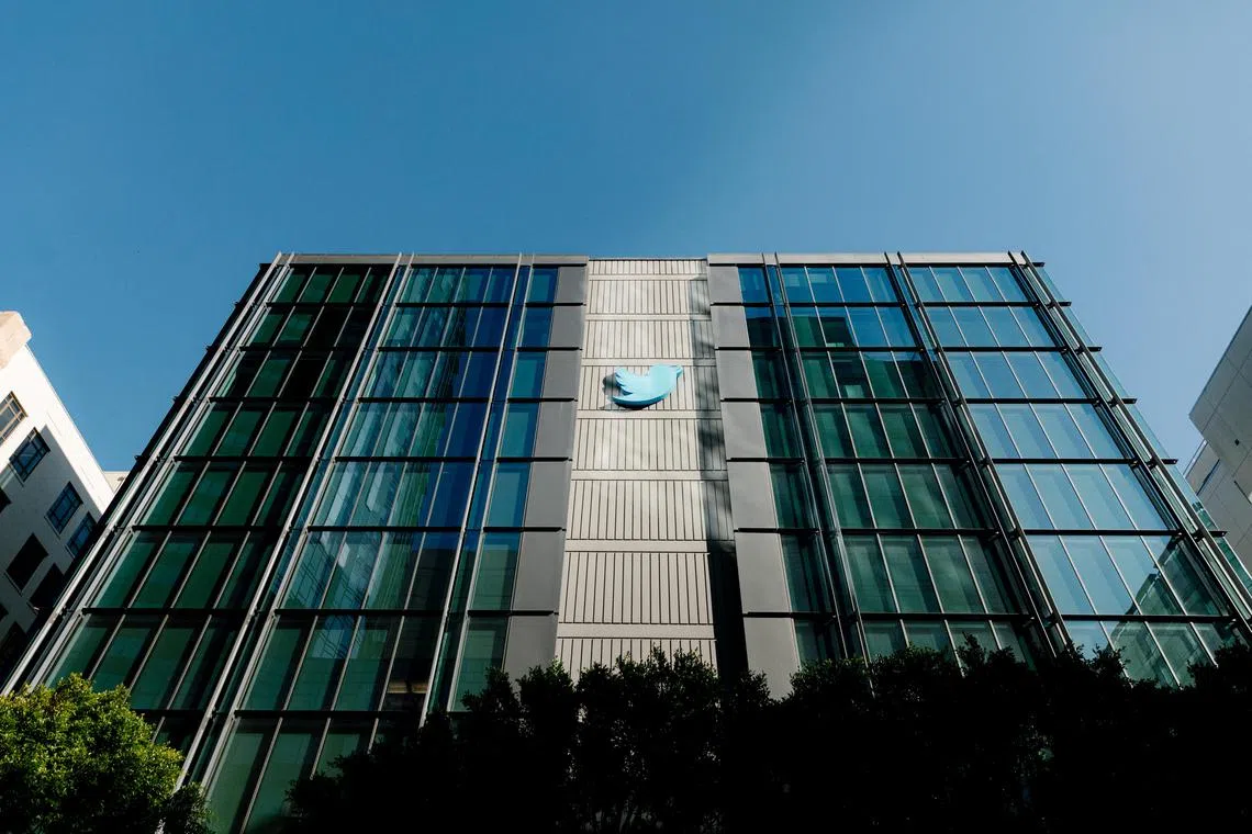Twitter rents more than 460,000 sqft of space on eight floors of the San Francisco building, according to the complaint. 