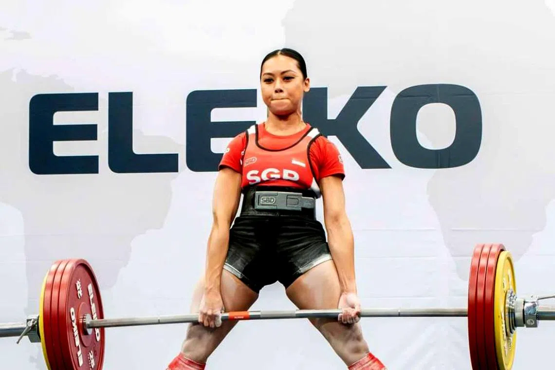 tblift19 - Singapore's Farhanna Farid broke her women's Under-52kg deadlift world record with a 209kg lift at the World Open Classic Powerlifting Championships in Druskininkai, Lithuania on June 17. 