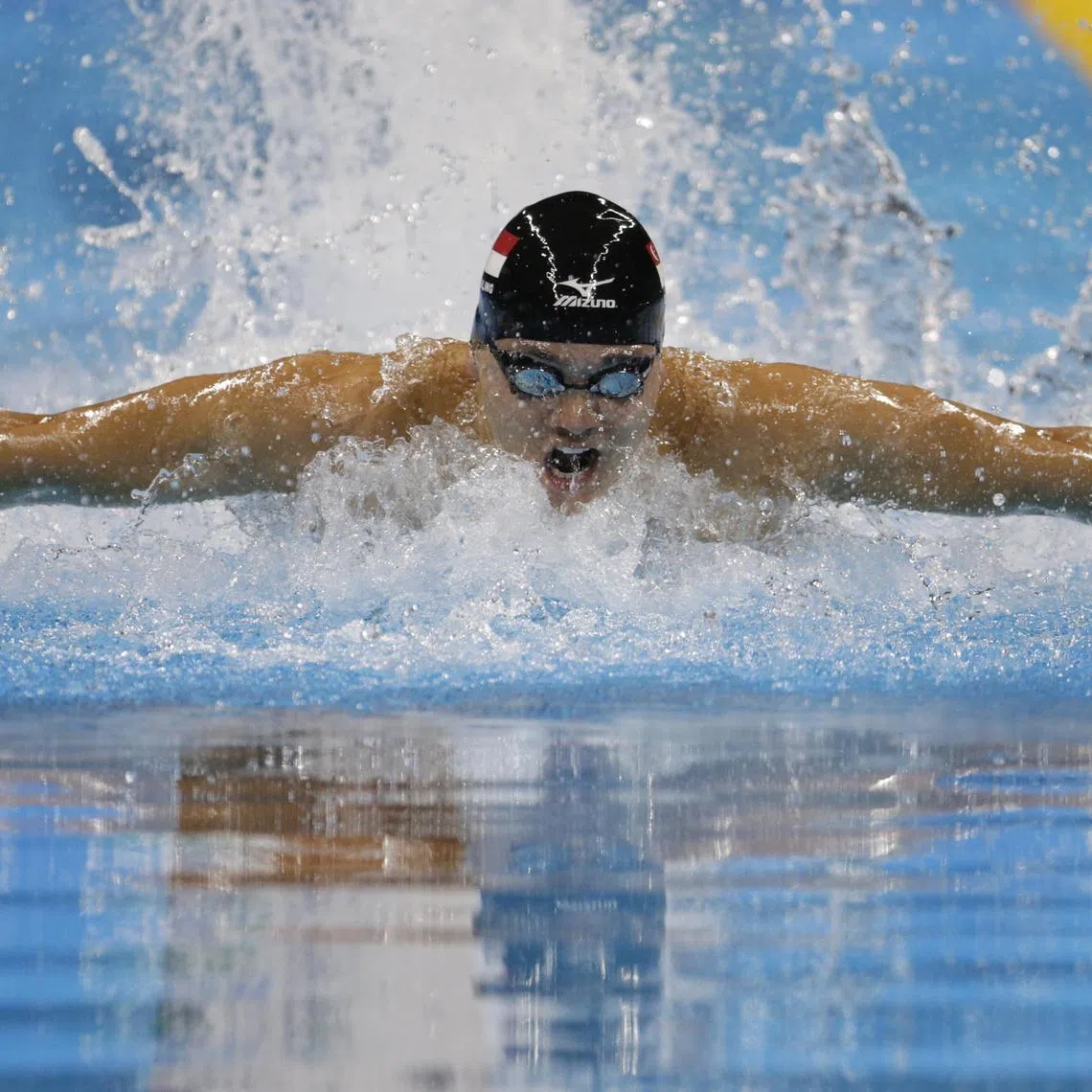 Joseph Schooling of Singapore in action during the Rio 2016 Olympic Games men's 100m butterfly final at the Olympic Aquatics Stadium in Rio de Janeiro, Brazil, on Aug 12, 2016.