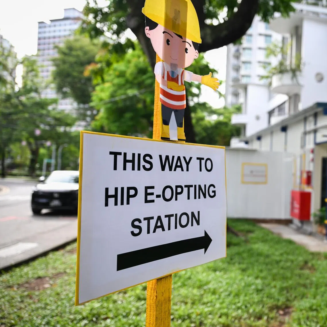 HIP E-opting station on Nov 25, 2025.
