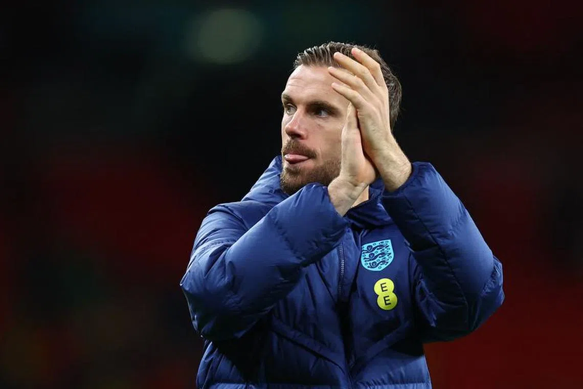 Soccer Football - International Friendly - England v Australia - Wembley Stadium, London, Britain - October 13, 2023 England's Jordan Henderson celebrates after the match REUTERS/Hannah Mckay