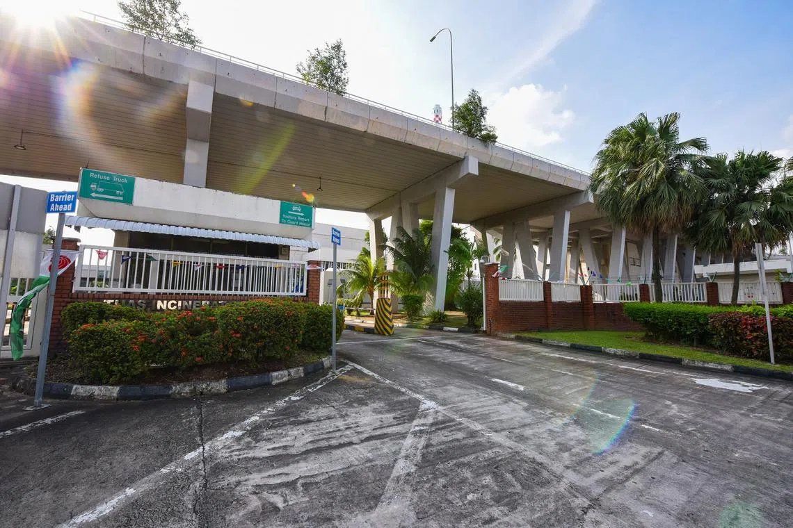 The site of the former Tuas Incineration Plant (above) could potentially be used for businesses that use or process captured carbon dioxide.