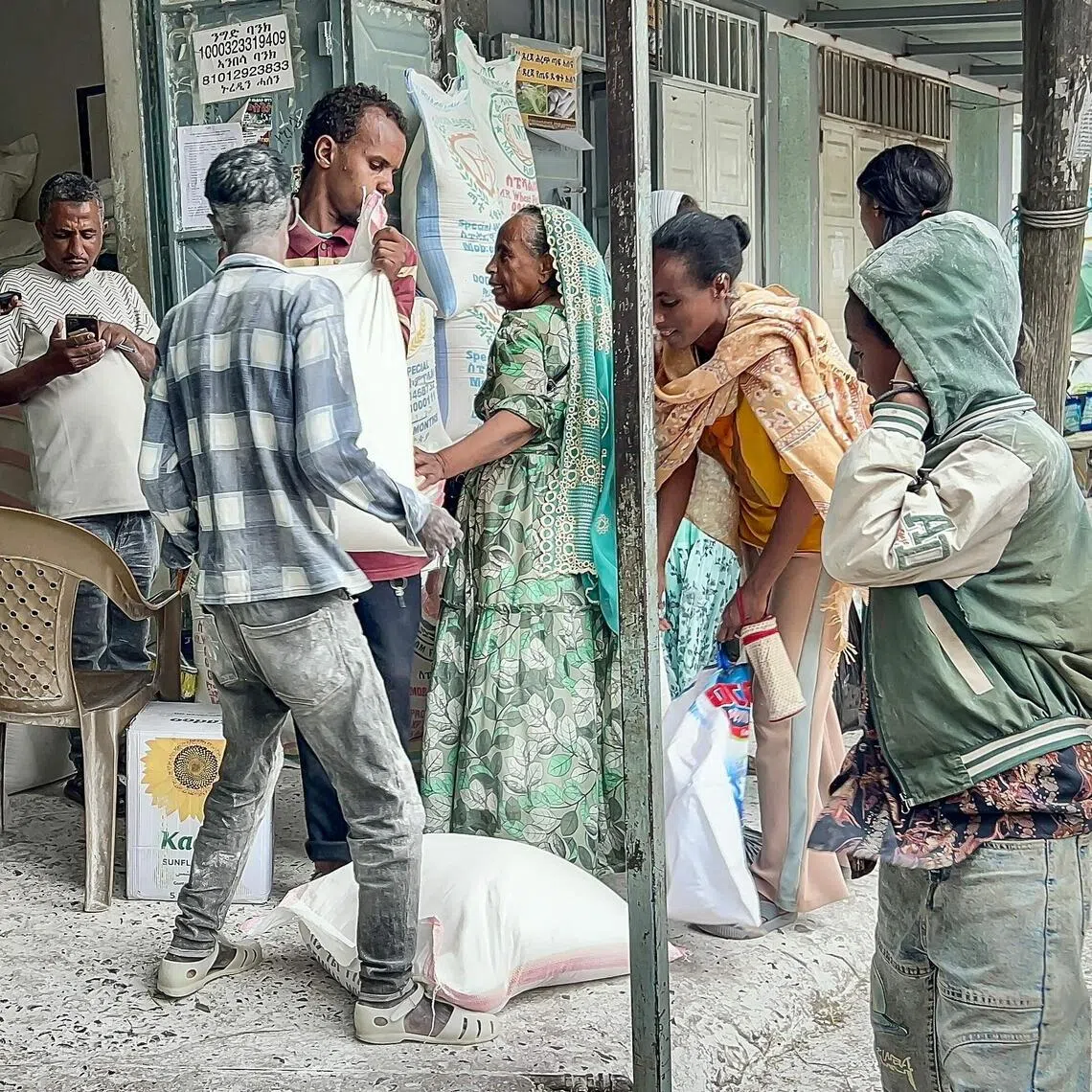 Residents at a local market in Mekelle, Tigray, on Sept 24, as fresh fighting erupted between Tigrayan rebels and Ethiopia’s federal government.
