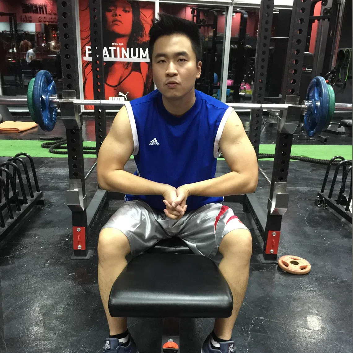 Singapore Chinese Orchestra associate conductor Moses Gay hits the gym during his alone time.