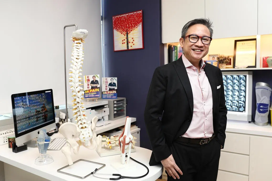 Dr Bernard Lee (above), CEO of Singapore Paincare, and Dr Jeffrey Loh, chief operating officer, signed off WhatsApp messages to shareholders ahead of a scheme meeting. 