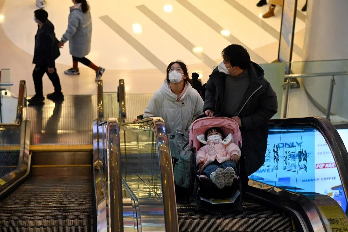 This comes as China’s population fell last year for the first time in six decades, according to official data.