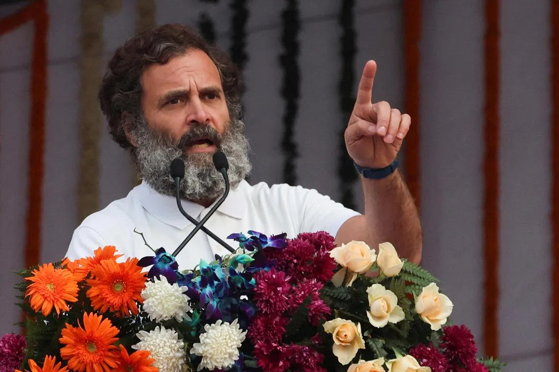 Indian opposition leader Rahul Gandhi was given bail and his sentence was suspended for 30 days.