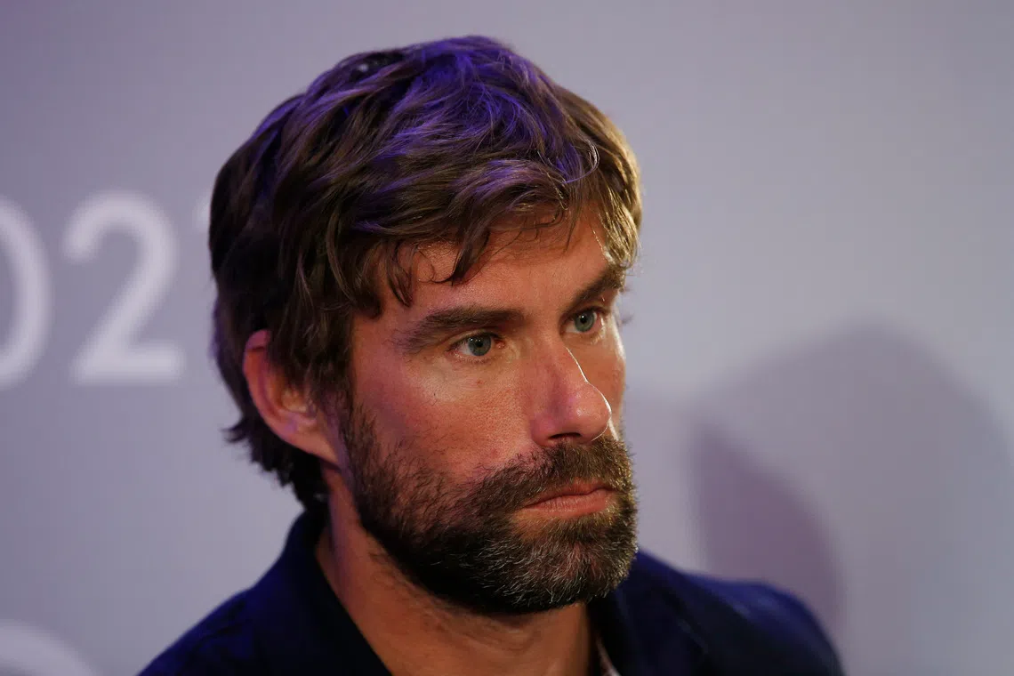 FILE PHOTO: Britain Sailing - America’s Cup Media Event - House of Garrard, Mayfair, London - 25/1/17 Artemis racing Team manager Iain Percy during a press conference Action Images via Reuters / Andrew Couldridge/File Photo